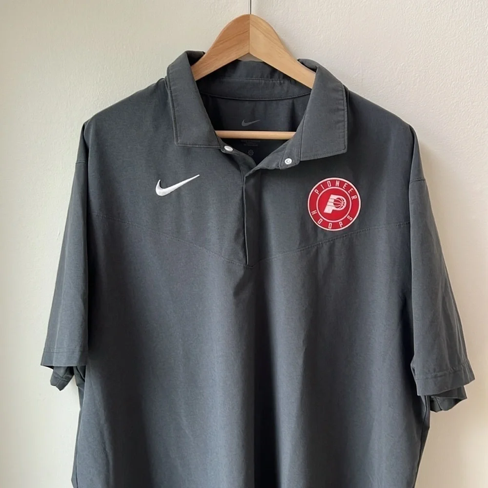 Nike Dri-Fit Coach Sideline Button Up Short Sleeve Shirt Jacket 2XL / XXL